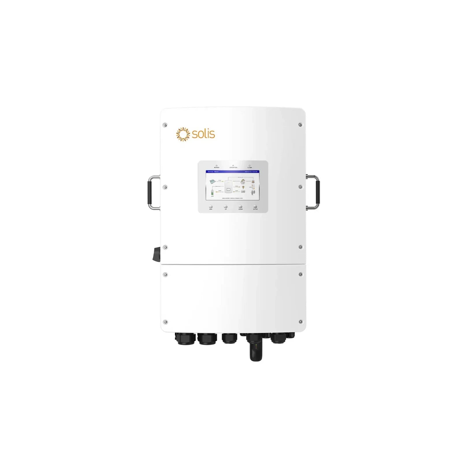 Solis S6-EH3P15K02-NV-YD-L 15 kW trīsfāžu zemsprieguma hibrīdais invertors