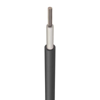 Melns 4 mm2 līdzstrāvas kabelis fotoelektriskajām sistēmām